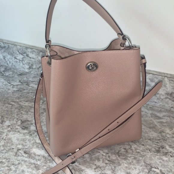 Coach Handbags - Coach Charlie Mini Bucket Bag 21 Taupe Handbag